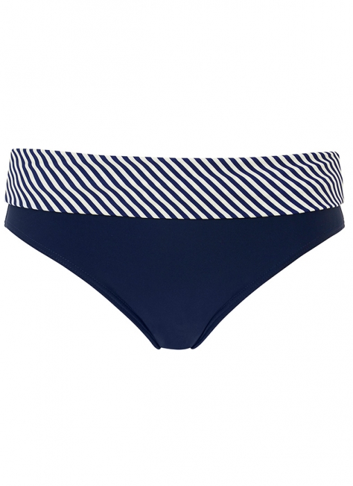 Brighton Bikini Slip, Blauw/Wit